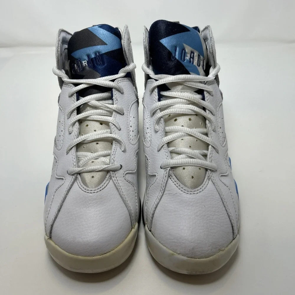 Nike Air Jordan 7 Retro 'French Blue' (GS) Sz 6Y Women's Sz 7.5 Wht 304774-107
